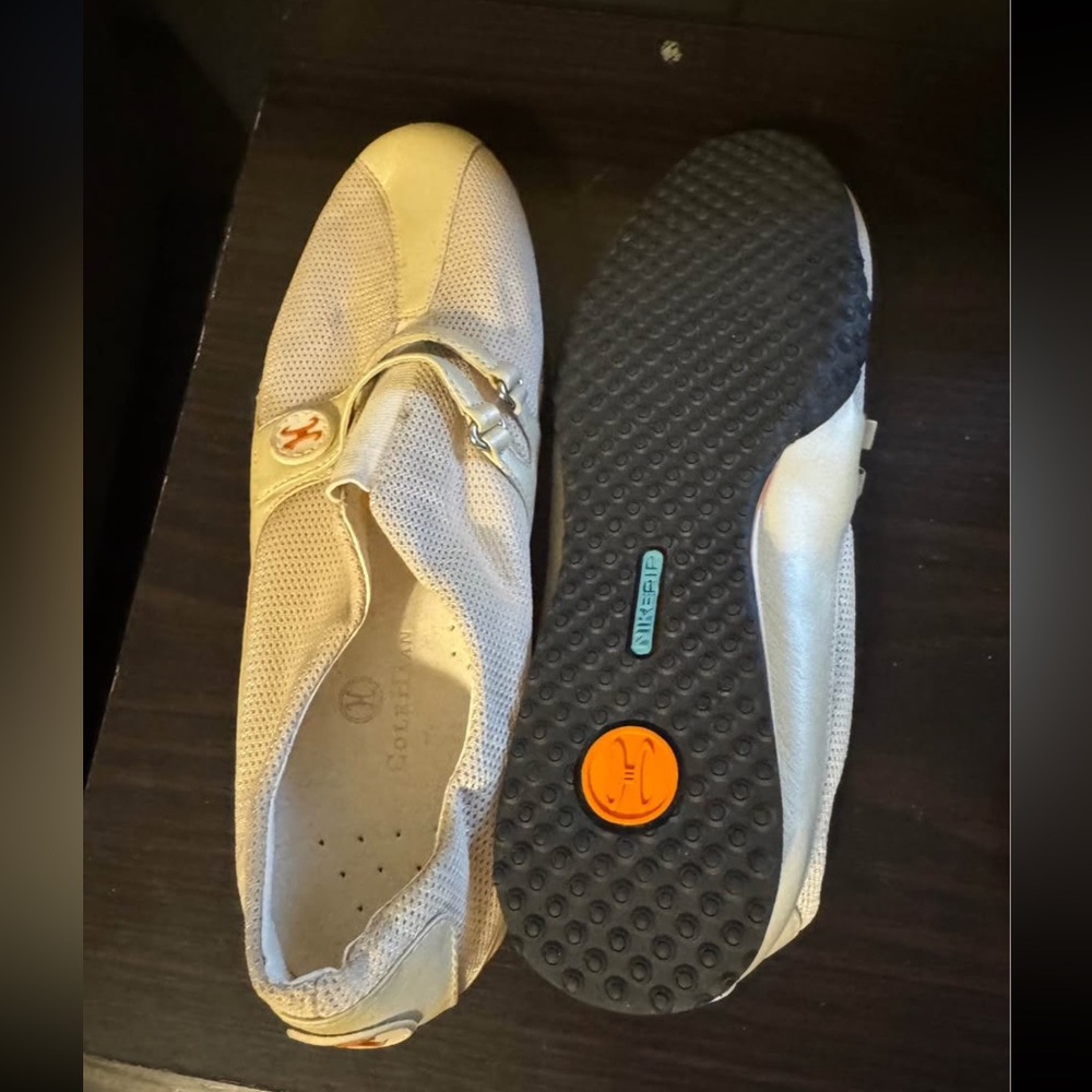 Cole Haan Cream Slip-On Sneakers (brought 1/2 size too big)